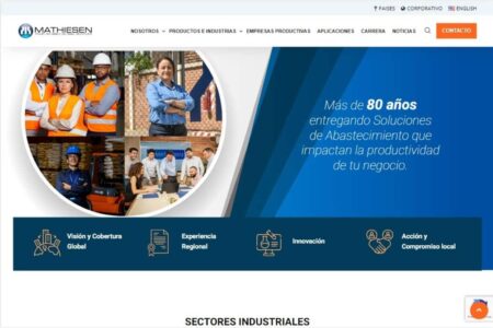 Desarrollos web para Grupo Mathiesen