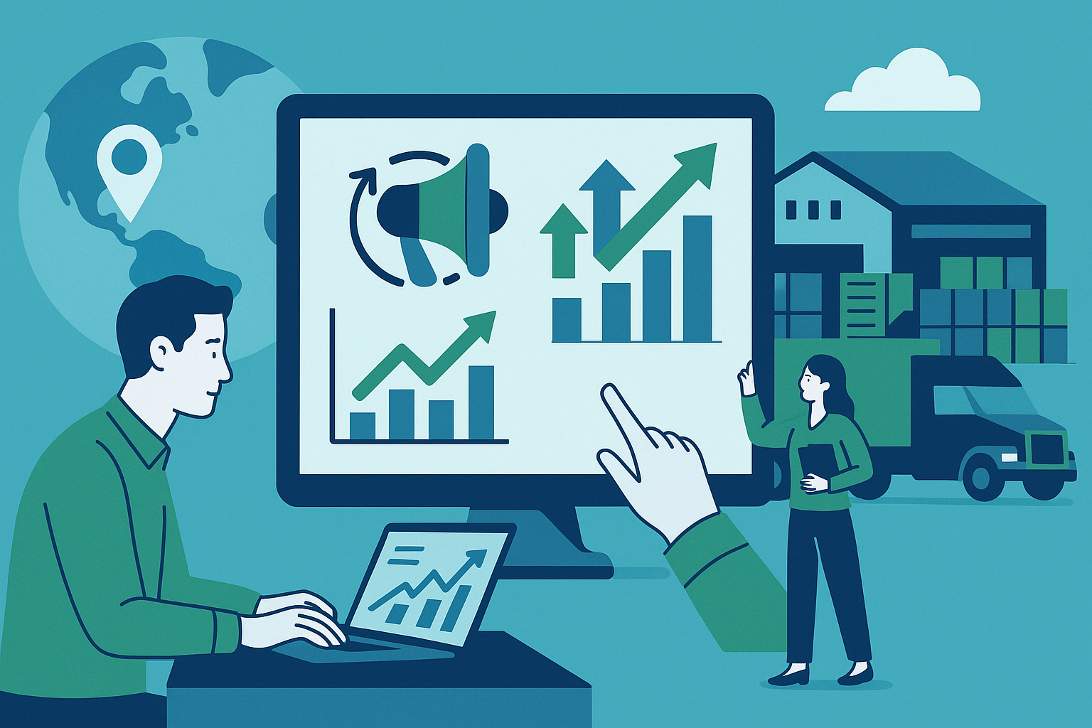 marketing digital para empresas de logística y transporte